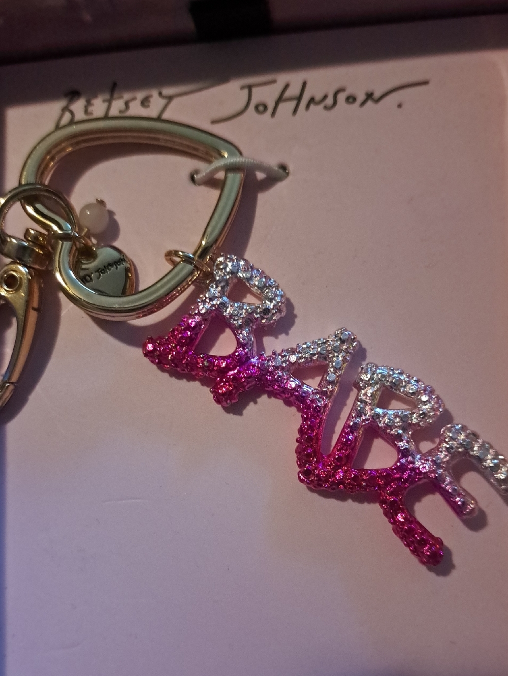 Betsey Johnson Key Ring Or Purse Charm